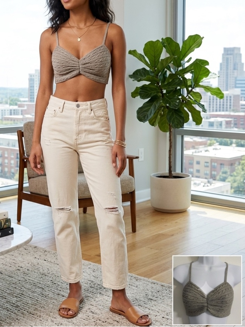 Fashionable Crop Top Size XS-S - Picture 1 of 5